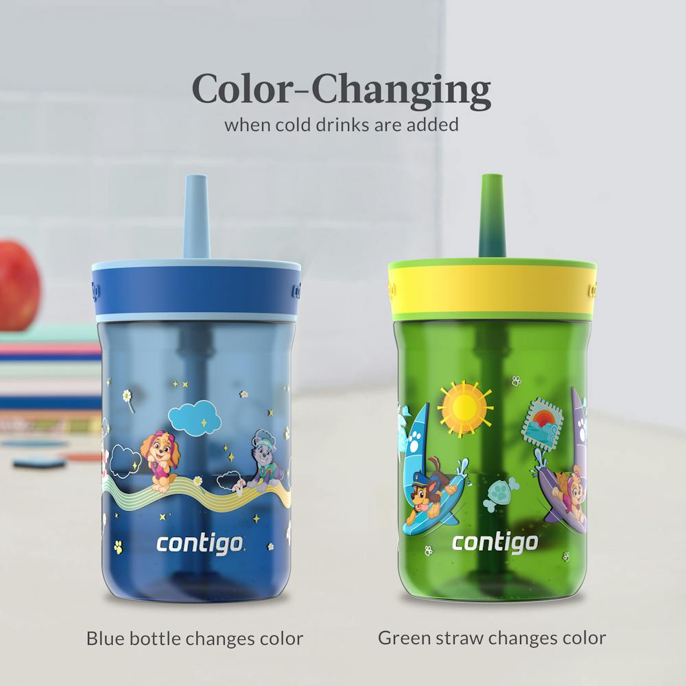 Contigo® Kids’ Leighton Straw Tumbler with Spill-Proof Leak-Proof Lid, 14oz (XKZO)