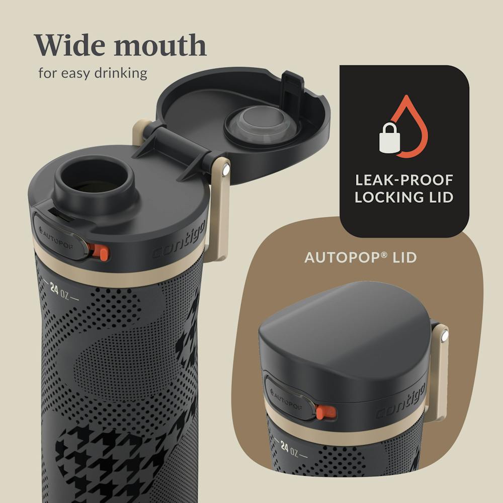 Contigo® x Ally Love Jackson Chill 2.0 Stainless Steel Water Bottle with AUTOPOP® Lid, 24oz (UT2R)
