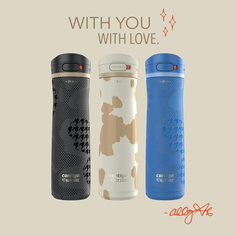 Contigo® x Ally Love Jackson Chill 2.0 Stainless Steel Water Bottle with AUTOPOP® Lid, 24oz (YJXK)