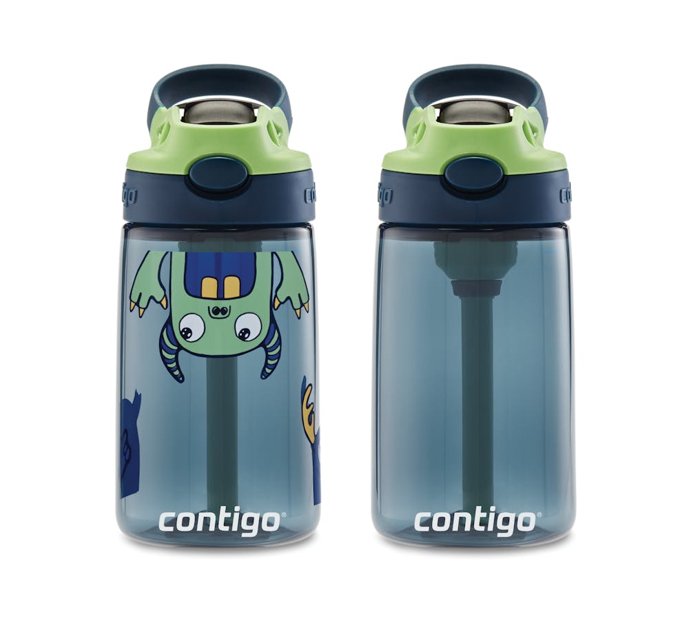 Contigo® Kids Straw Water Bottle with AUTOSPOUT® Lid, 14oz., 2 Pack (LXRW)