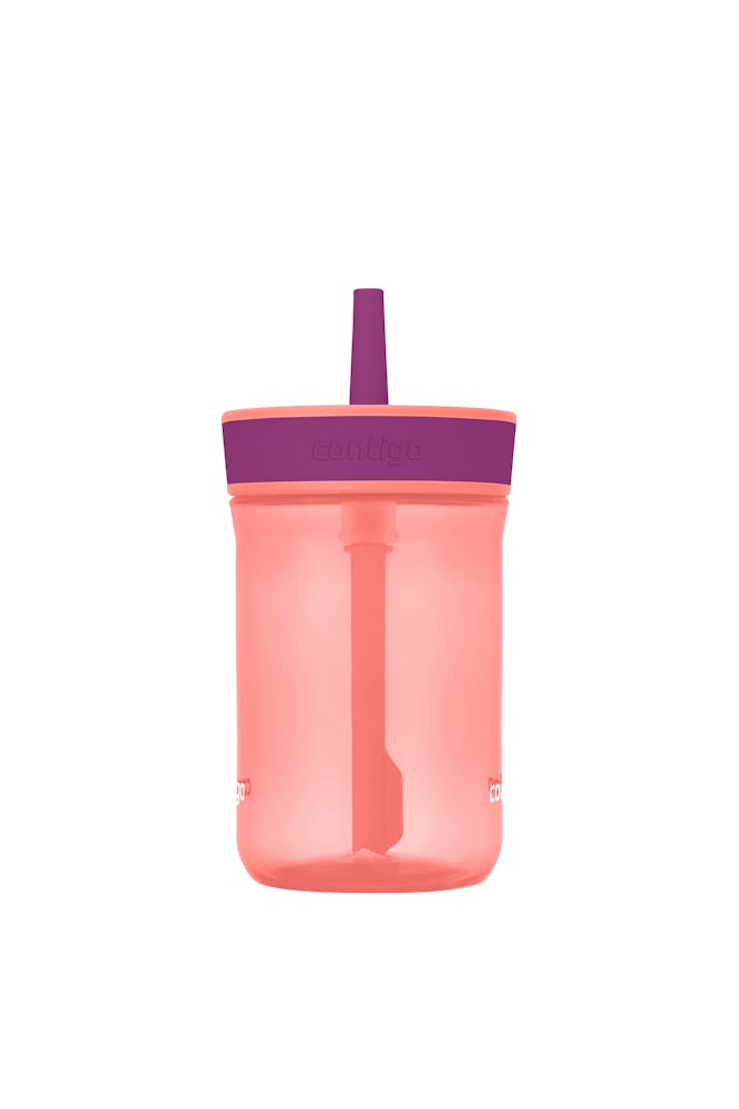 Contigo® Kids’ Leighton Straw Tumbler with Spill-Proof Leak-Proof Lid, 14oz (XKZO)