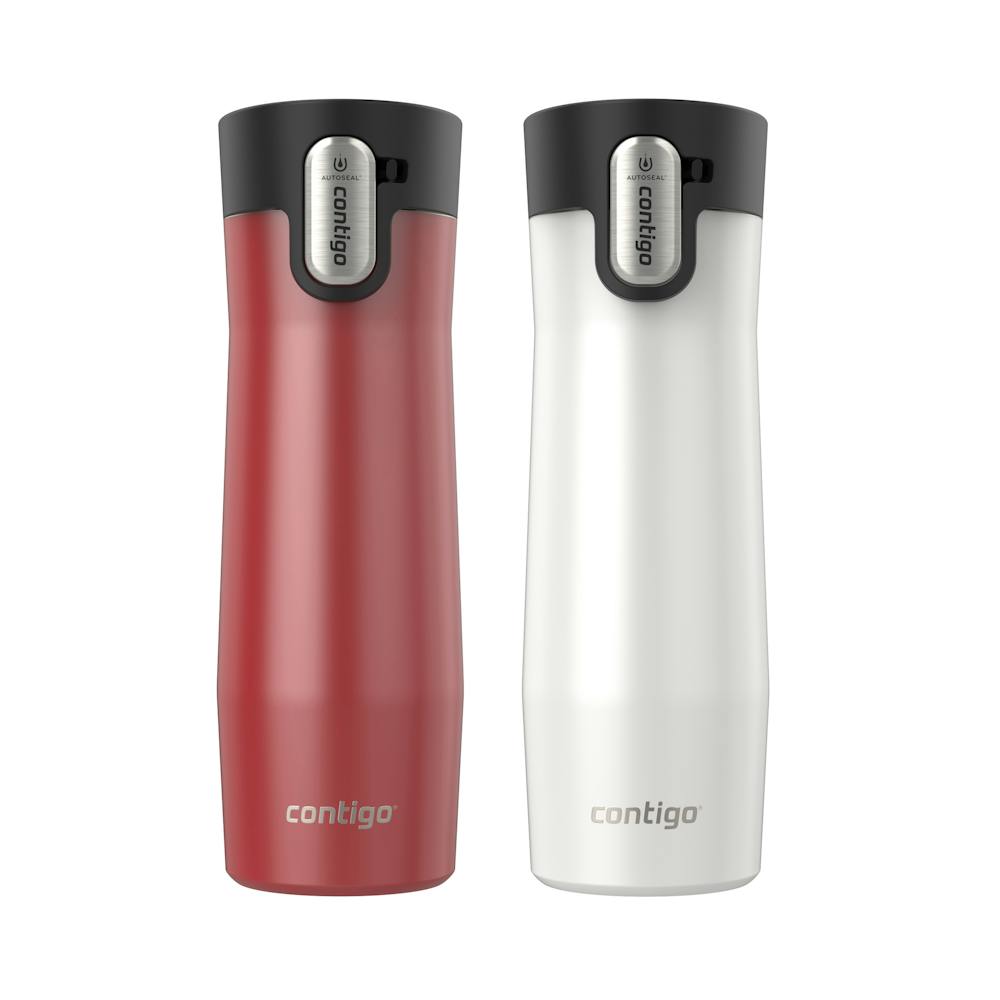 Contigo® AUTOSEAL® West Loop Vacuum-Insulated Stainless Steel Travel Mug with Easy-Clean Lid, 20 oz, 2-Pack (XXF1)