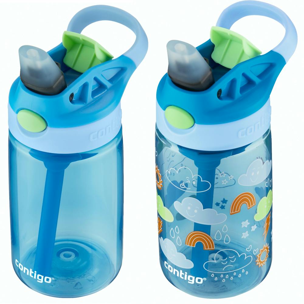 Contigo® Kids Water Bottle with Redesigned AUTOSPOUT® Straw, 14 oz, 2 pack (IAP8)