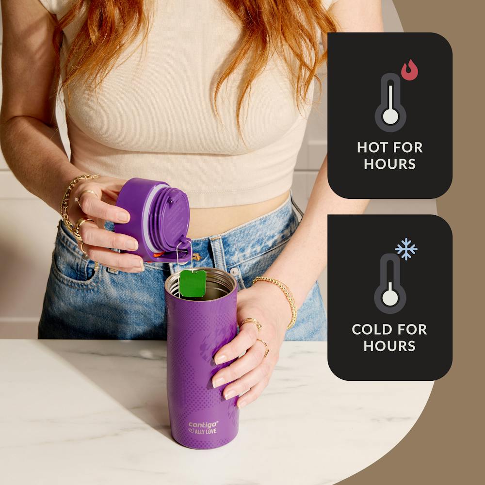 Contigo® x Ally Love West Loop 3.0 Stainless Steel Travel Mug with AUTOSEAL® Easy-Clean Lid, 16oz (AV3B)