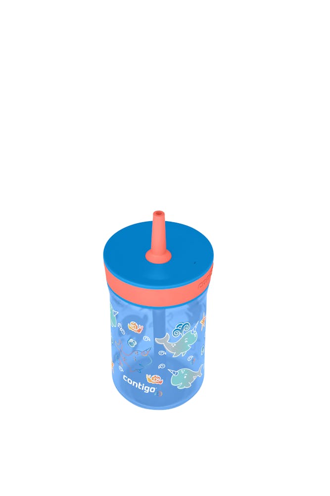 Contigo® Kids’ Leighton Straw Tumbler with Spill-Proof Leak-Proof Lid, 14oz (XKZO)