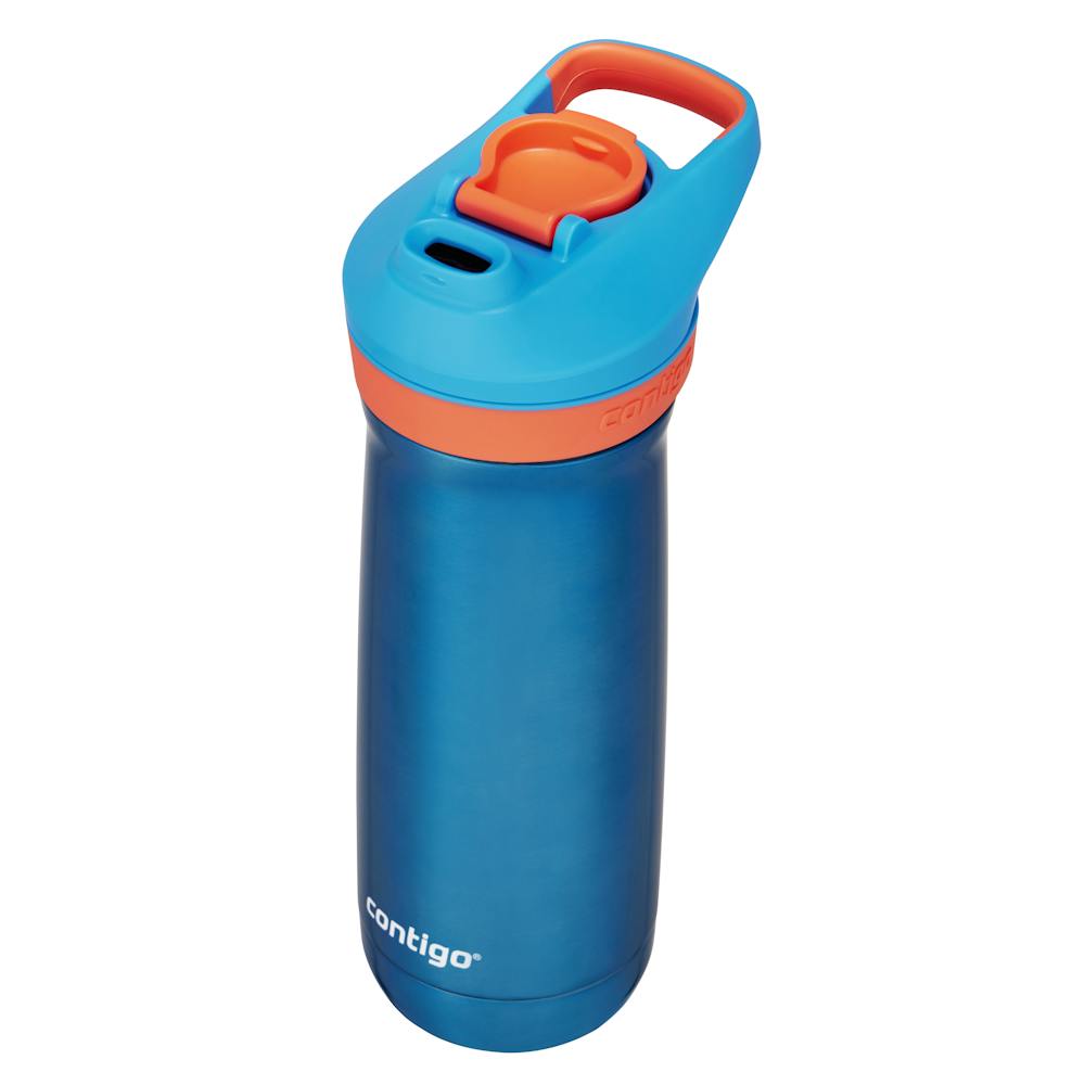 Contigo® Kids’ Casey Stainless Steel Water Bottle with Spill-Proof Leak-Proof Lid, 13oz (V1TS)