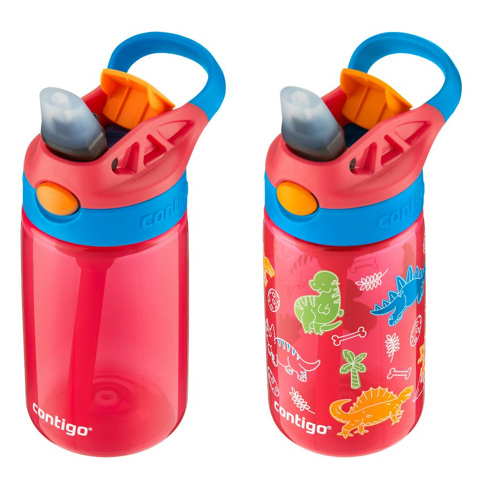 Contigo® Kids Water Bottle with Redesigned AUTOSPOUT® Straw, 14 oz, 2 pack (IAP8)