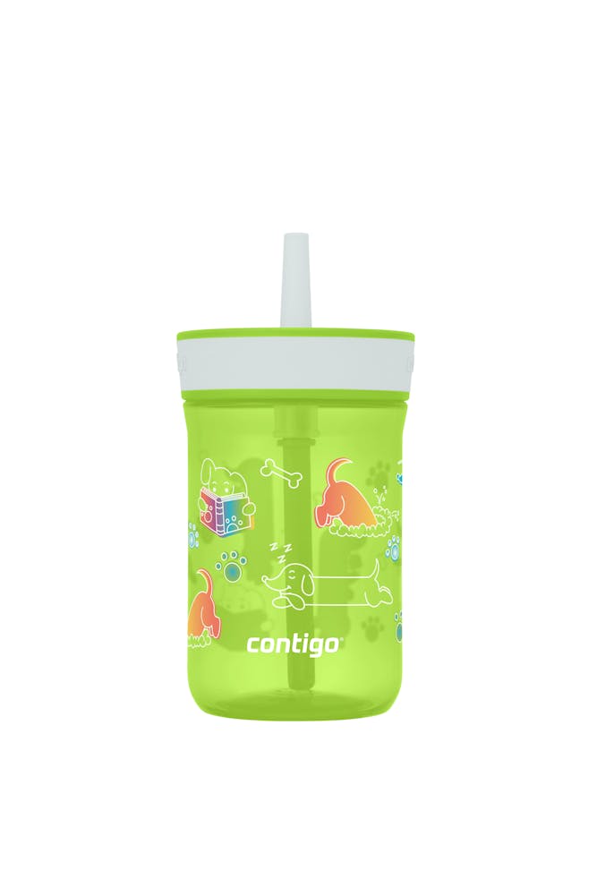 Contigo® Kids’ Leighton Straw Tumbler with Spill-Proof Leak-Proof Lid, 14oz (XKZO)