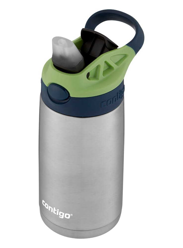 Contigo® Kids Straw Stainless Steel Water Bottle with AUTOSPOUT® Lid, 13oz (18QL)