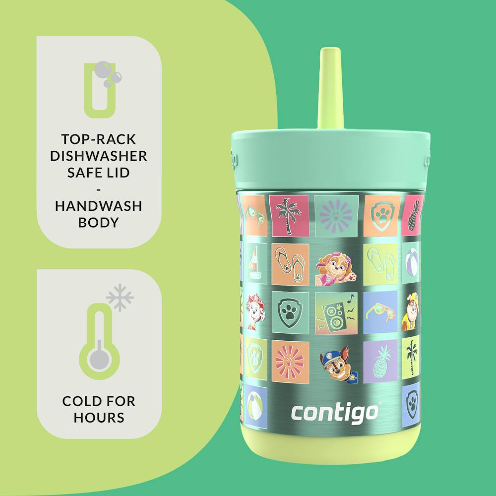 Contigo® Kids Leighton Spill-Proof Stainless Steel Tumbler with Straw, 12oz (JH8R)