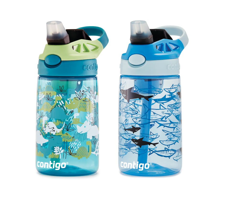 Contigo® Kids Straw Water Bottle with AUTOSPOUT® Lid, 14oz., 2 Pack (LXRW)