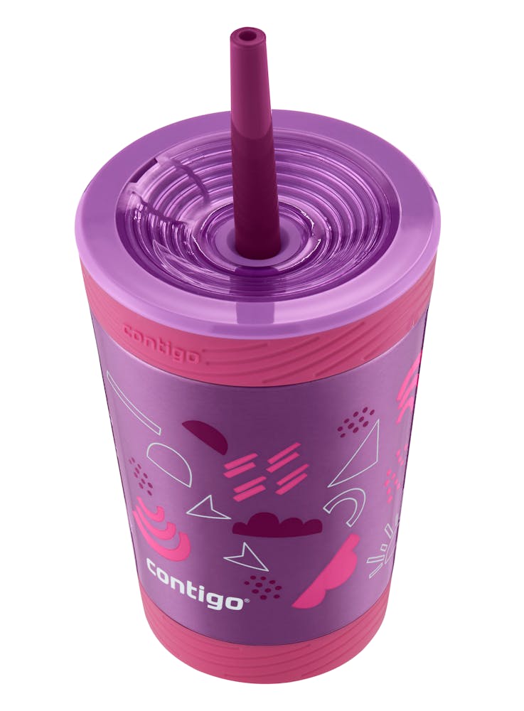 Kids Spill-Proof Stainless Steel Tumbler with Straw and THERMALOCK®, 12 oz (BI9N)