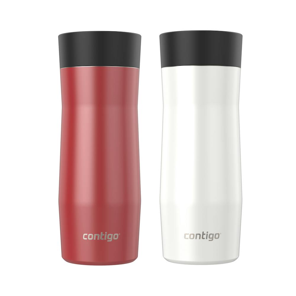 Contigo® AUTOSEAL® West Loop Vacuum-Insulated Stainless Steel Travel Mug with Easy-Clean Lid, 16 oz, 2-Pack (K5UF)
